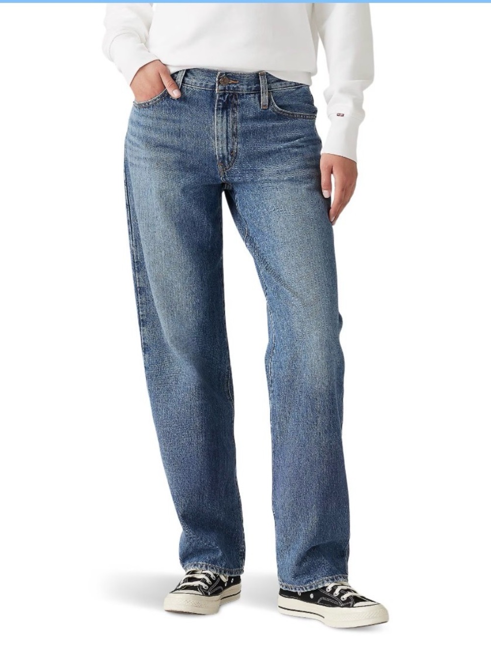 Levi's 94 Baggy Straight Leg Women's Jeans - Medium Blue Wash 31/31